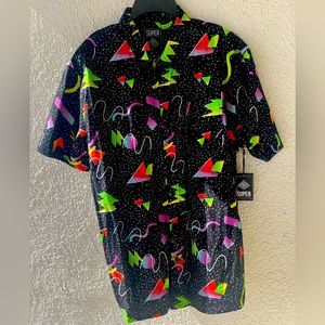 Retro 80s Button Up